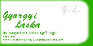 gyorgyi laska business card